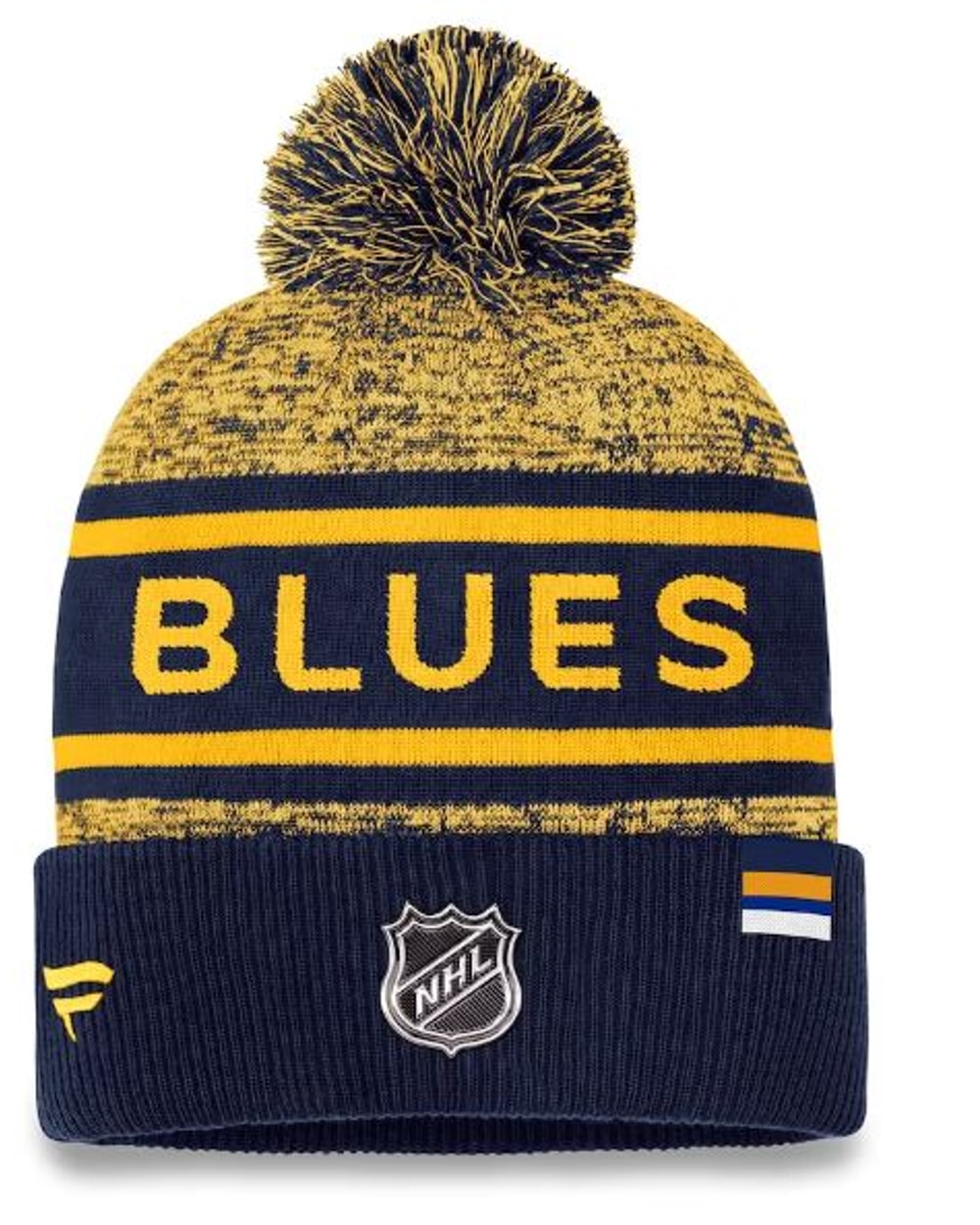 Fanatics NHL Authentic Pro Heathered Cuffed Pom Toque