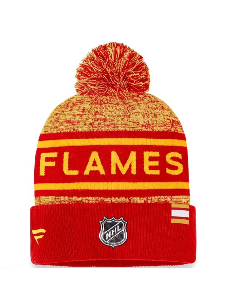 Fanatics NHL Authentic Pro Heathered Cuffed Pom Toque