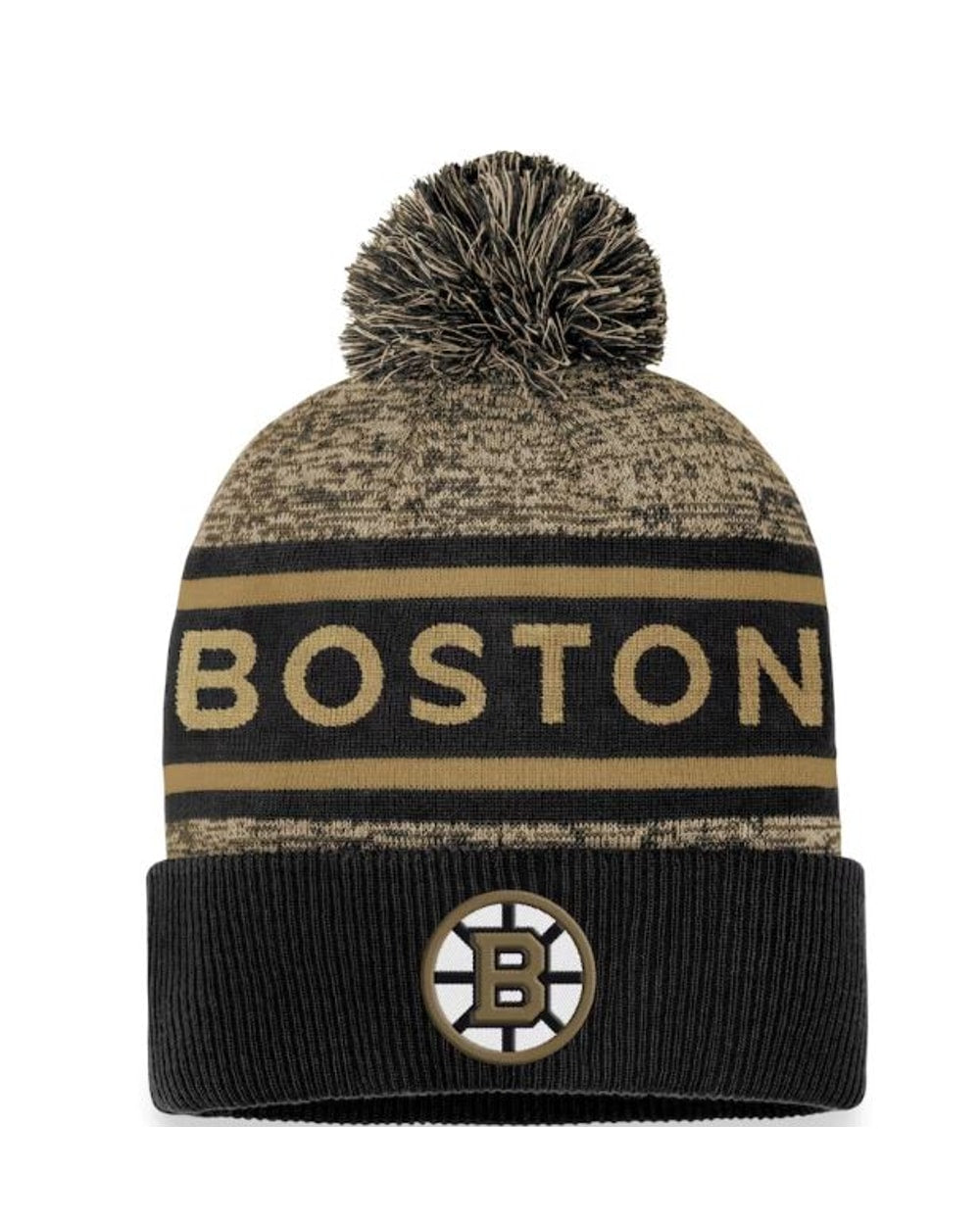 Fanatics NHL Authentic Pro Heathered Cuffed Pom Toque
