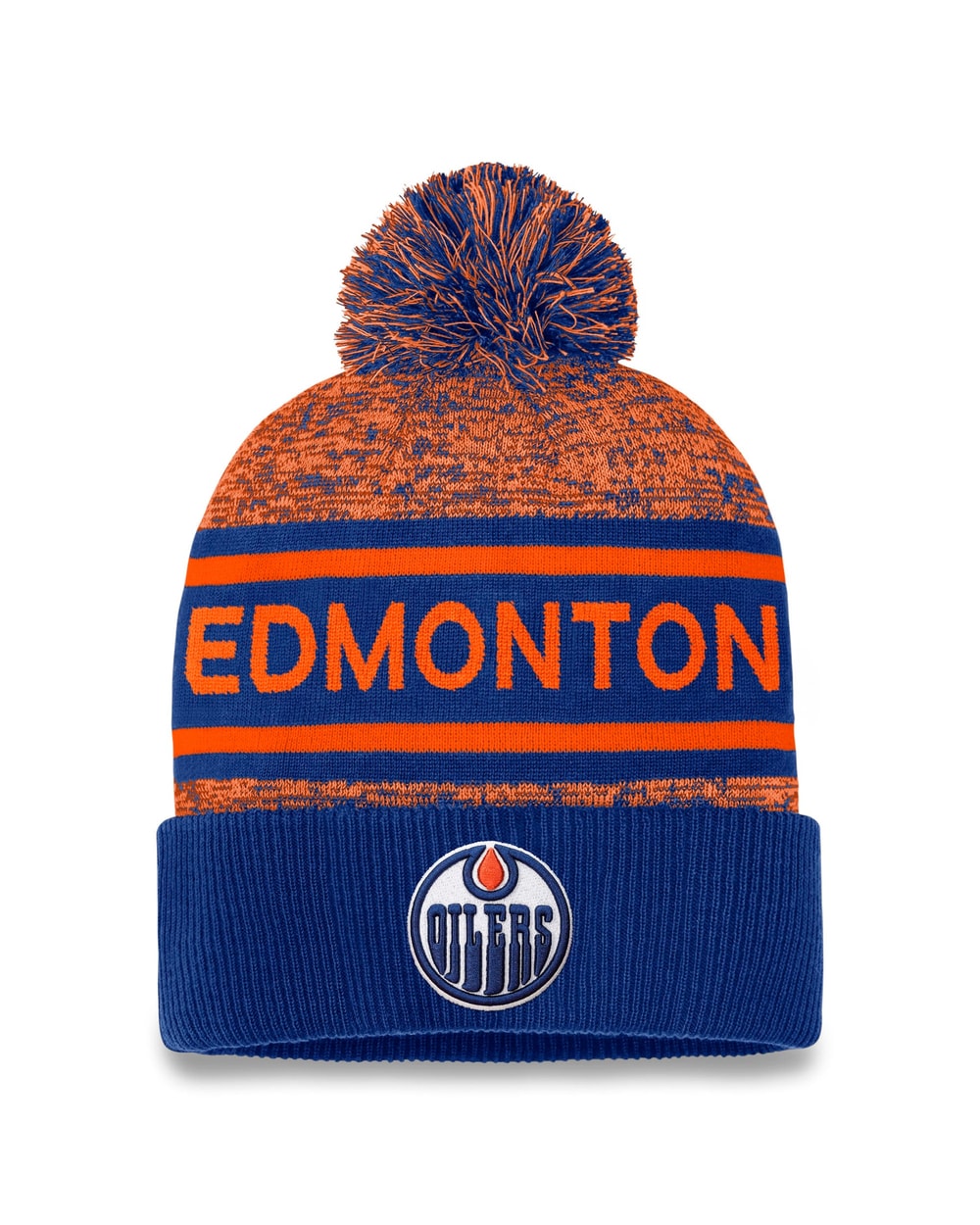 Fanatics NHL Authentic Pro Heathered Cuffed Pom Toque