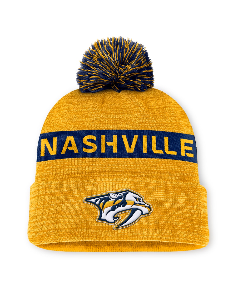 Fanatics NHL Authentic Pro Rink Cuffed Knit Hat with Pom
