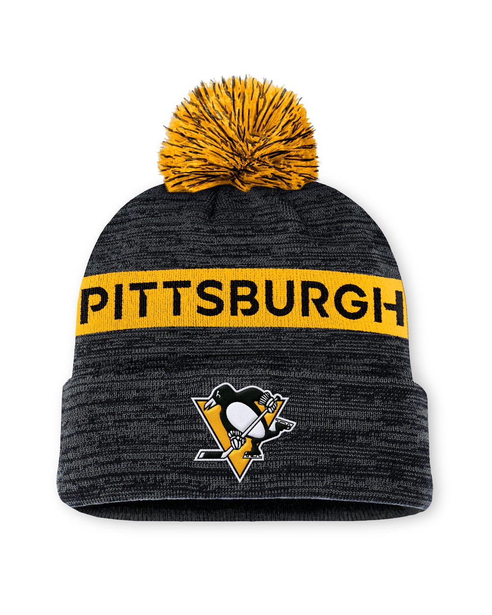 Fanatics NHL Authentic Pro Rink Cuffed Knit Hat with Pom