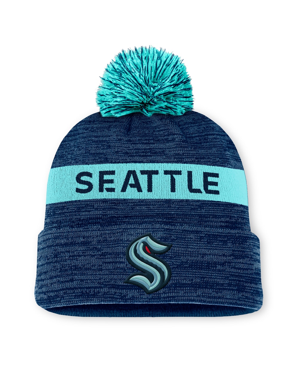 Fanatics NHL Authentic Pro Rink Cuffed Knit Hat with Pom