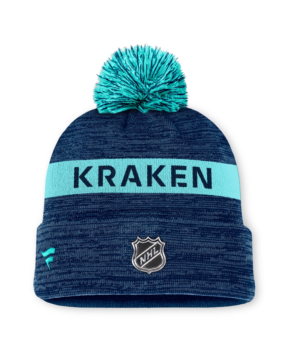 Fanatics NHL Authentic Pro Rink Cuffed Knit Hat with Pom