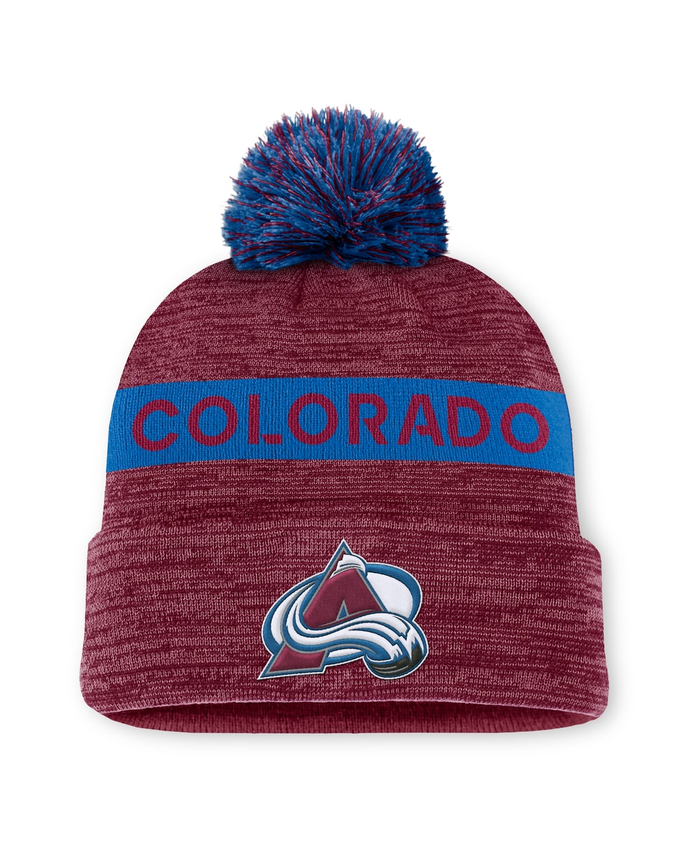 Fanatics NHL Authentic Pro Rink Cuffed Knit Hat with Pom