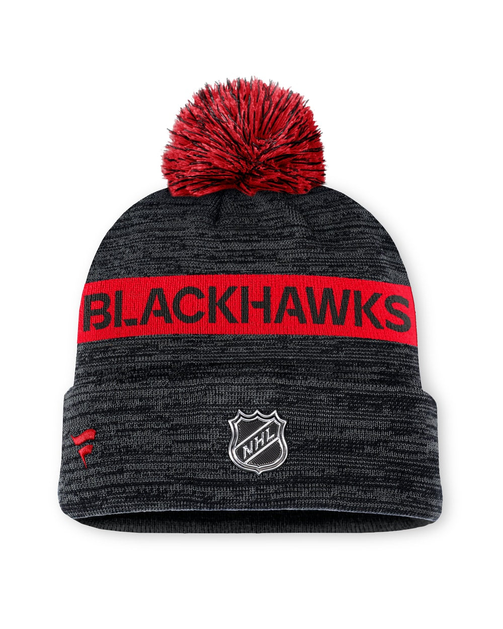 Fanatics NHL Authentic Pro Rink Cuffed Knit Hat with Pom