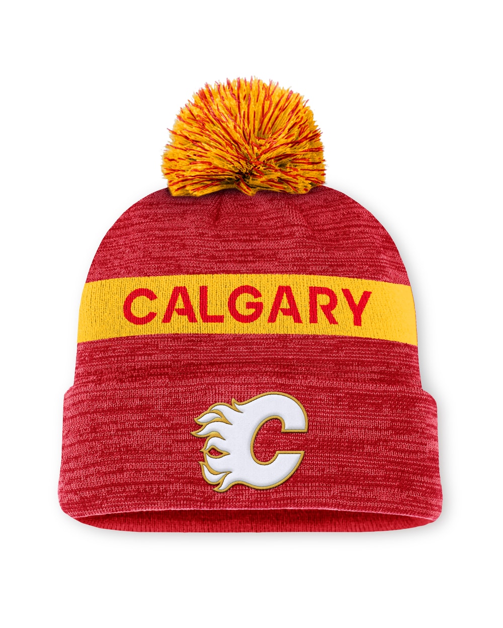 Fanatics NHL Authentic Pro Rink Cuffed Knit Hat with Pom
