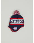 Outerstuff Jacquard Tassel Knit Pom Youth Toque- Montreal Canadiens