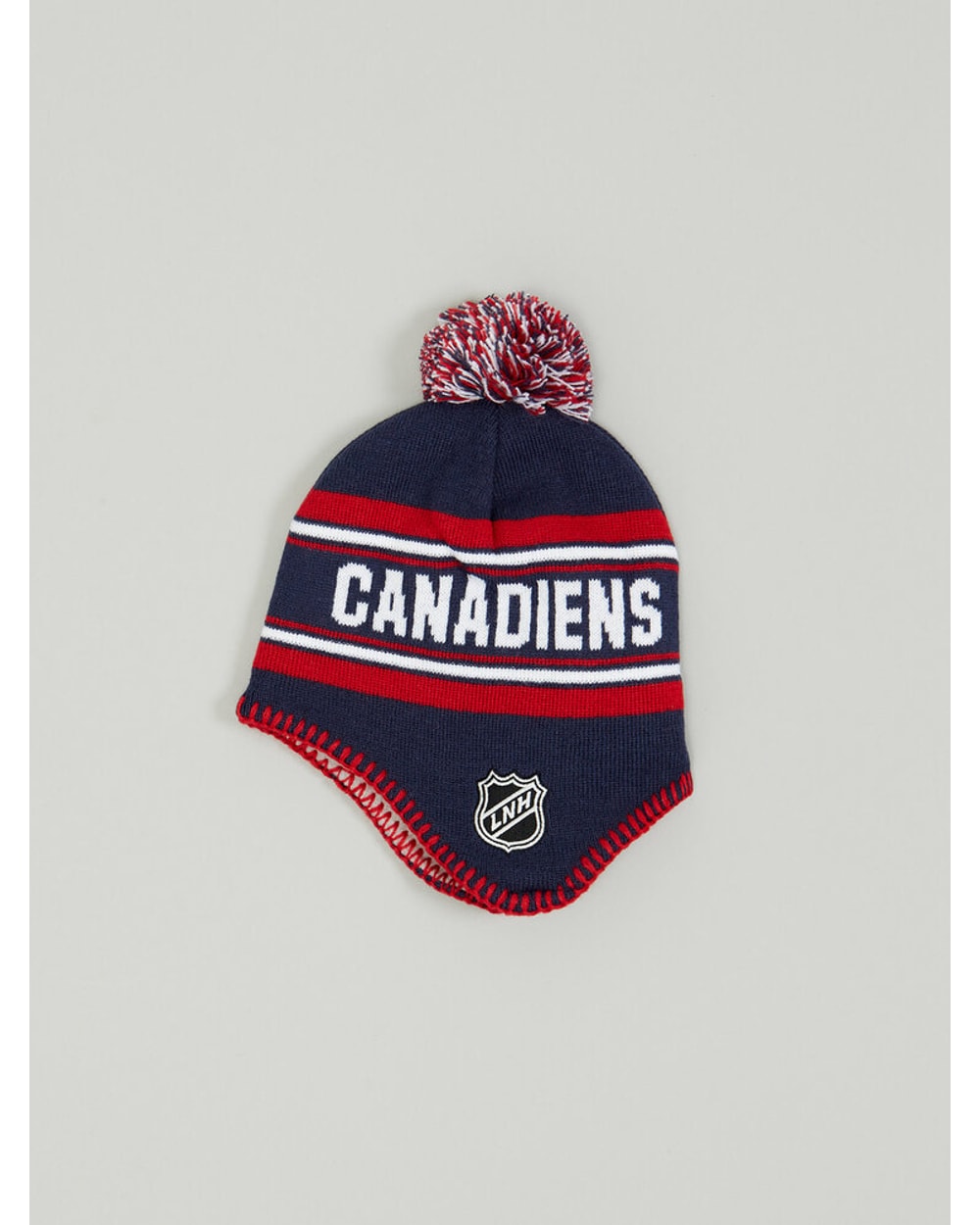 Outerstuff Jacquard Tassel Knit Pom Youth Toque- Montreal Canadiens