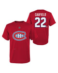 NHL Canadiens Youth Name & Number T-Shirt - Caufield