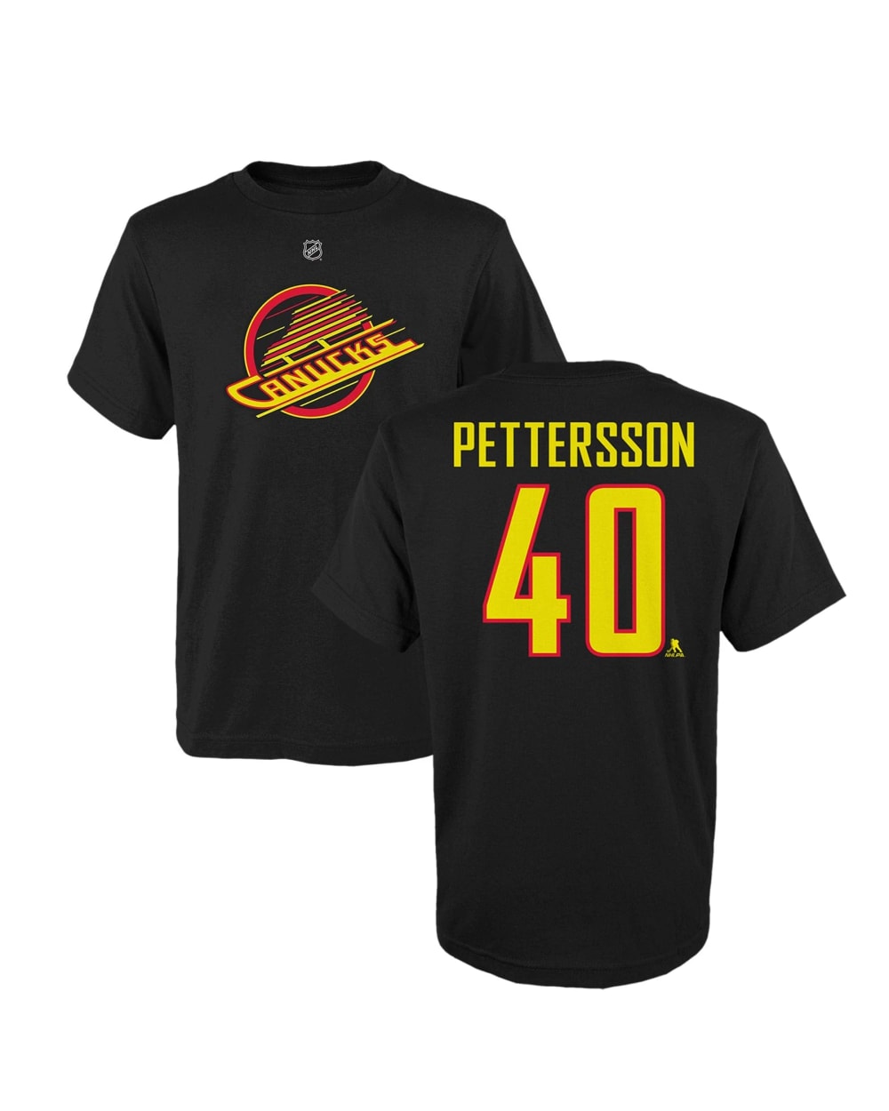 NHL Canucks Alternate Logo Youth Name & Number T-Shirt - Petterson