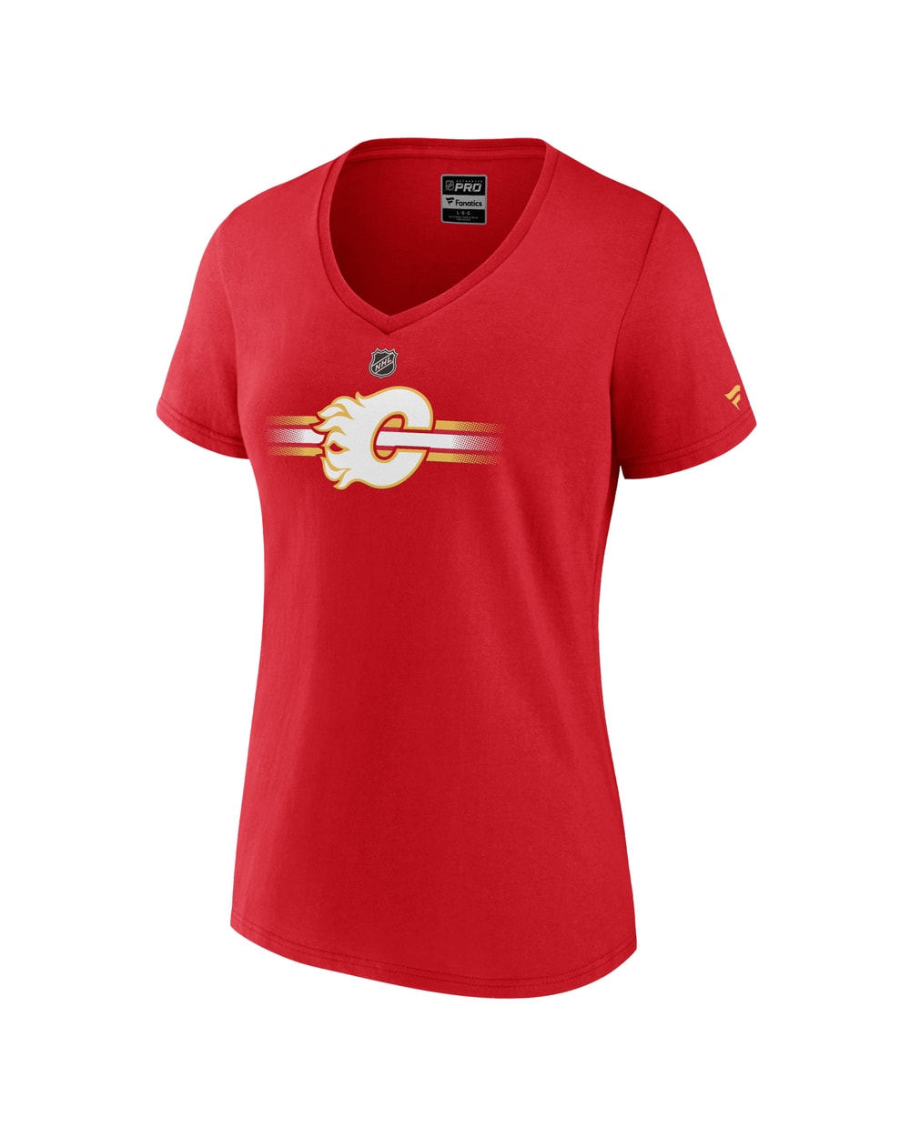 Fanatics Calgary Flames Women's Rink Cotton T-Shirt - Red
