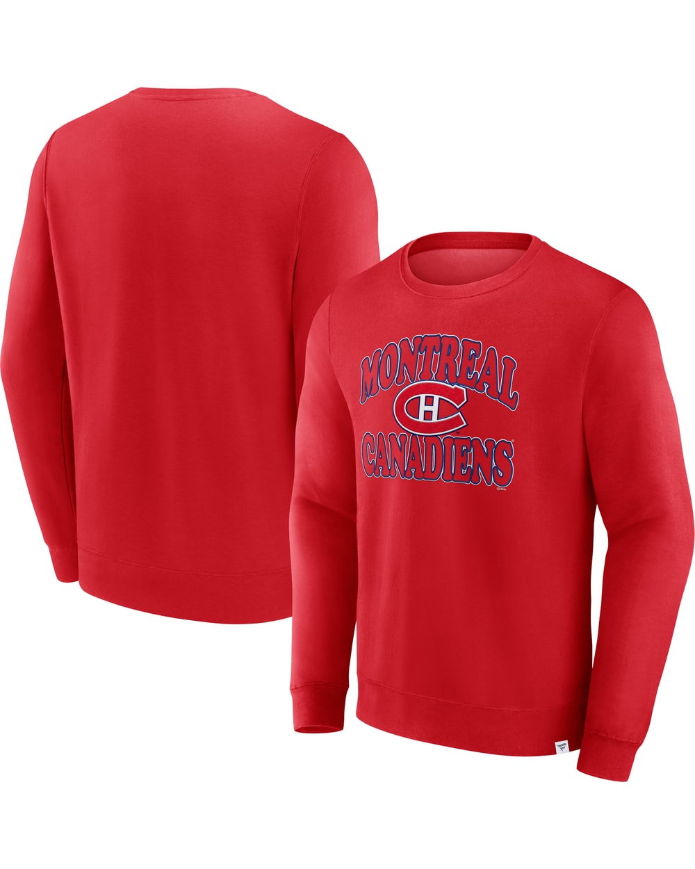 Fanatics NHL Heritage Cotton Long Sleeve Crewneck