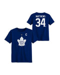 NHL Maple Leafs Captain Kid's Name & Number T-Shirt - Matthews