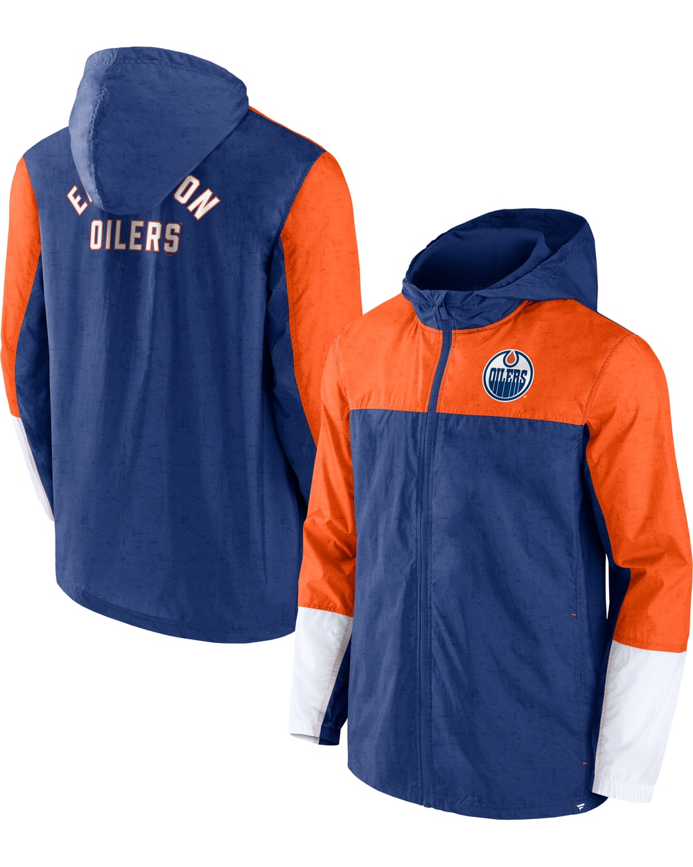 Fanatics Edmonton Oilers Fundamental Crinkle Jacket Men's