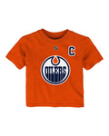 Infant Pro Name & Number Tee- Edmonton Oilers Connor McDavid