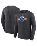 Fanatics Edmonton Oilers NHL Rink Cotton Long Sleeve