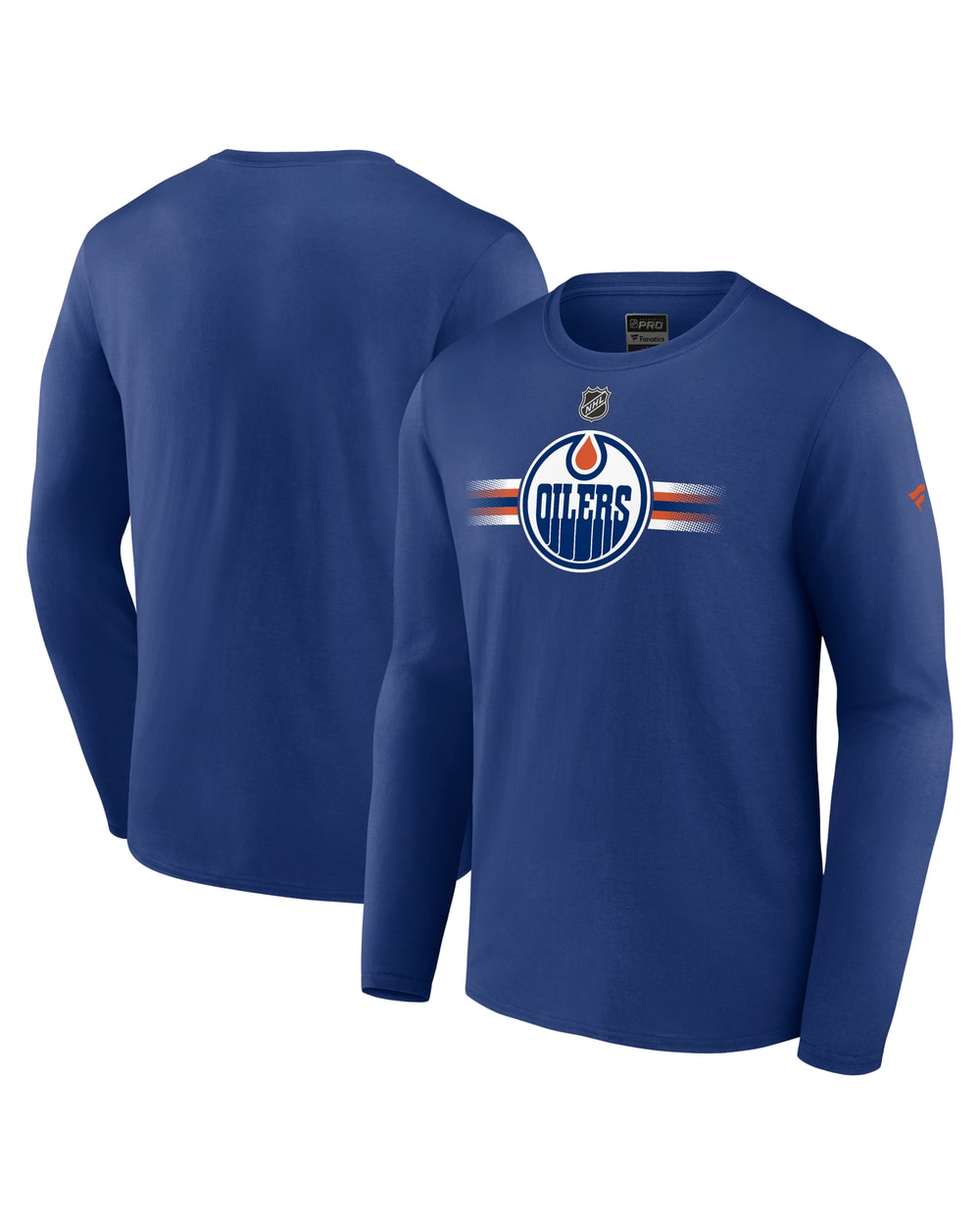 Fanatics Edmonton Oilers NHL Rink Cotton Long Sleeve