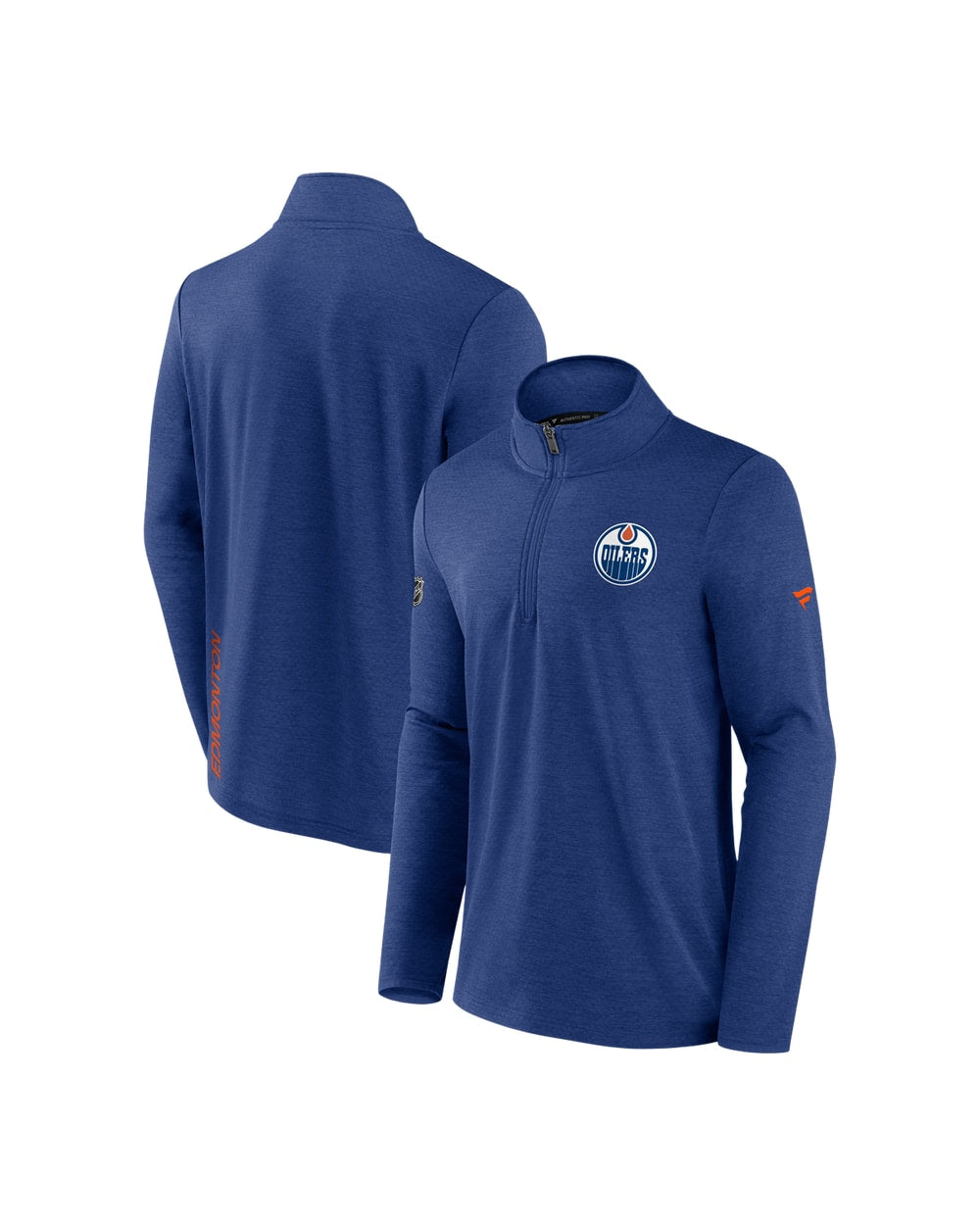 Fanatics Edmonton Oilers Rink Lightweight 1/4 Zip Sweater