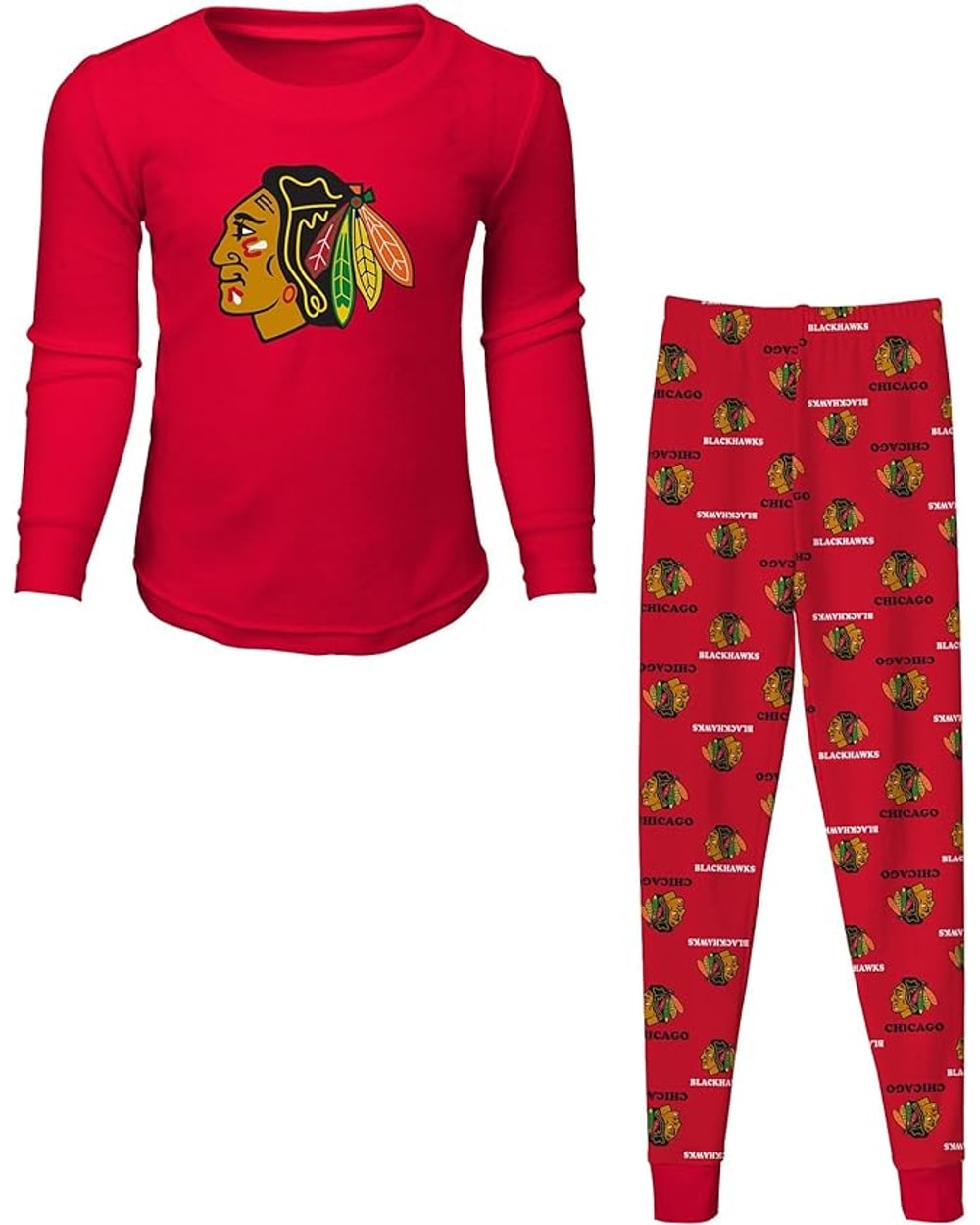 NHL Youth Long Sleeve T-shirt & Pants Sleep Set