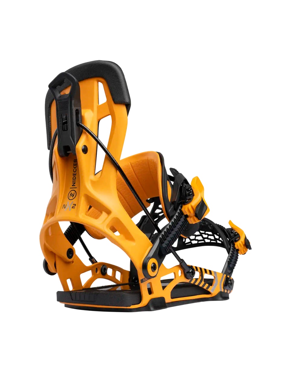 Nidecker Flow NX2 Hybrid Snowboard Binding - Mango, front view