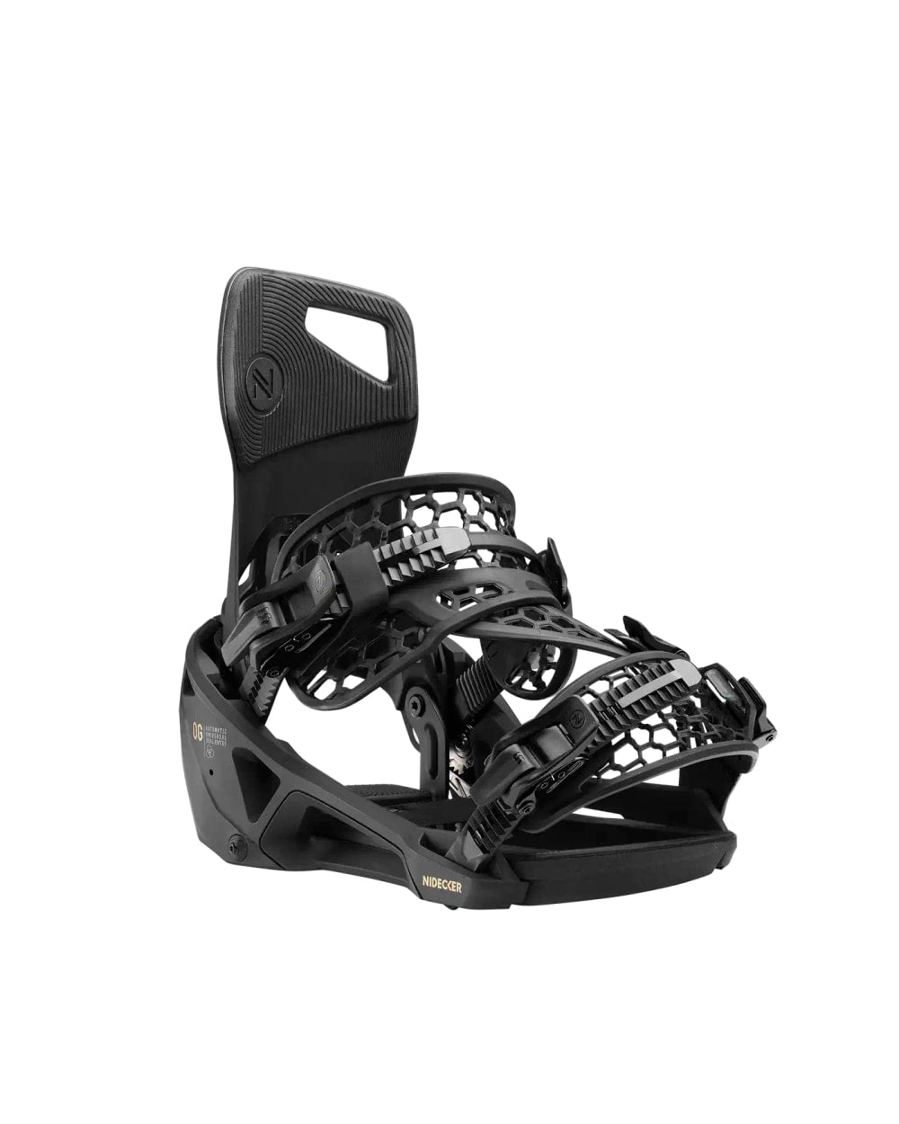 Nidecker Flow Supermatic OG Snowboard Binding - Black, detail view