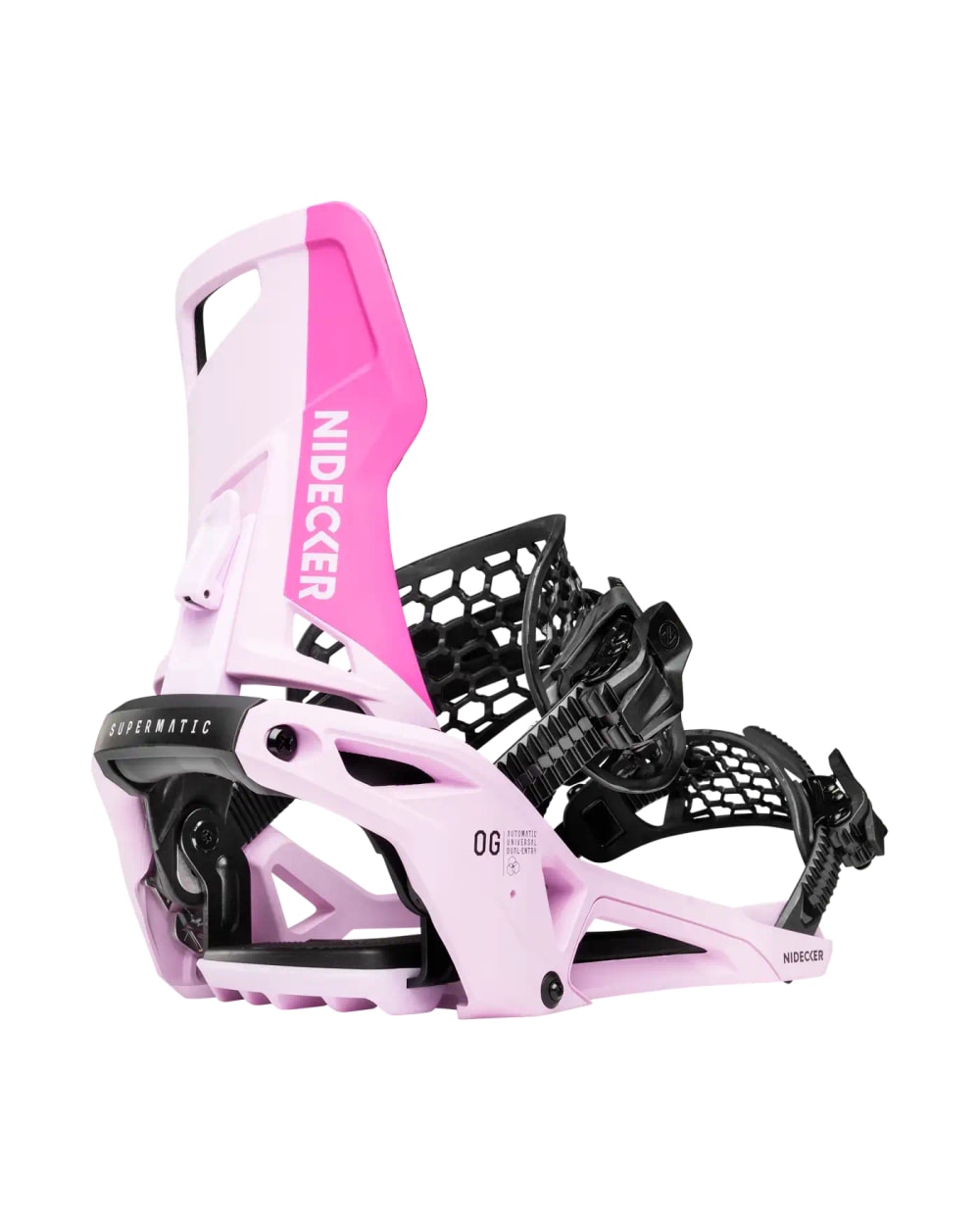 Nidecker Flow Supermatic OG Snowboard Binding - Milkshake, front view