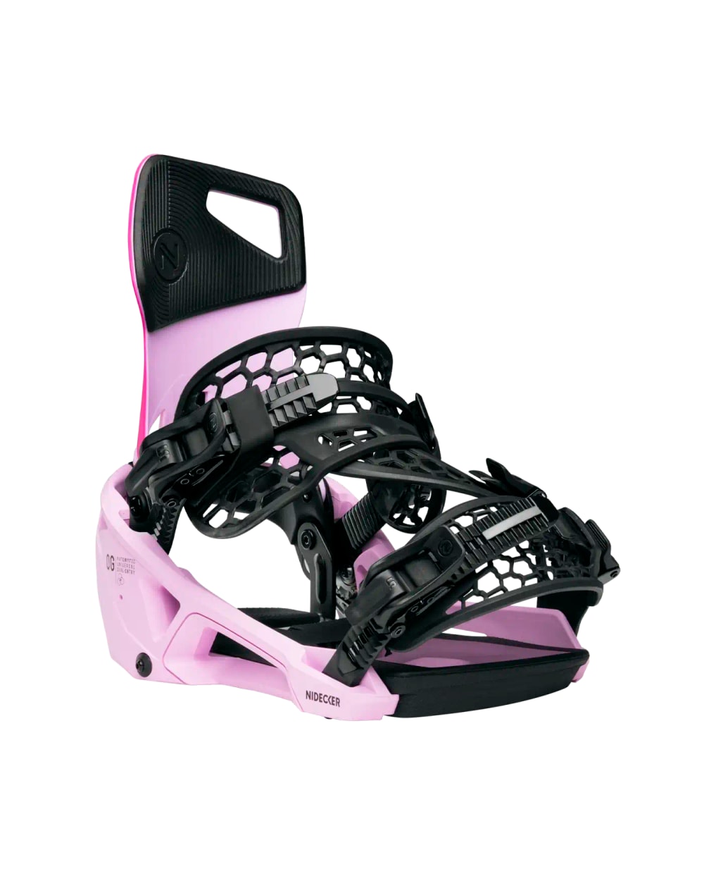 Nidecker Flow Supermatic OG Snowboard Binding - Milkshake, detail view