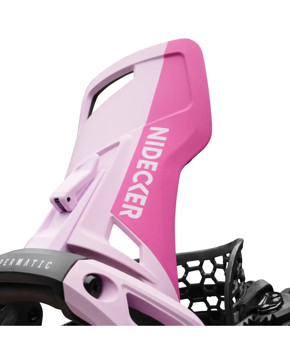 Nidecker Flow Supermatic OG Snowboard Binding - Milkshake, detail view