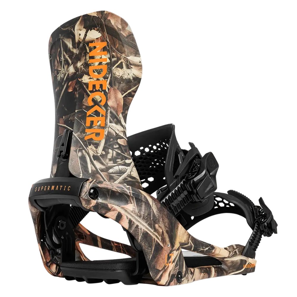 Nidecker LT Supermatic Snowboard Binding - Camo, front view