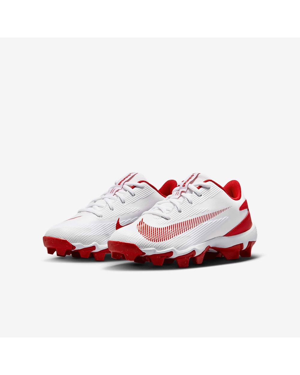 Nike Diamond Clutch Big Kids' - White/Gym Red - front three-quarter