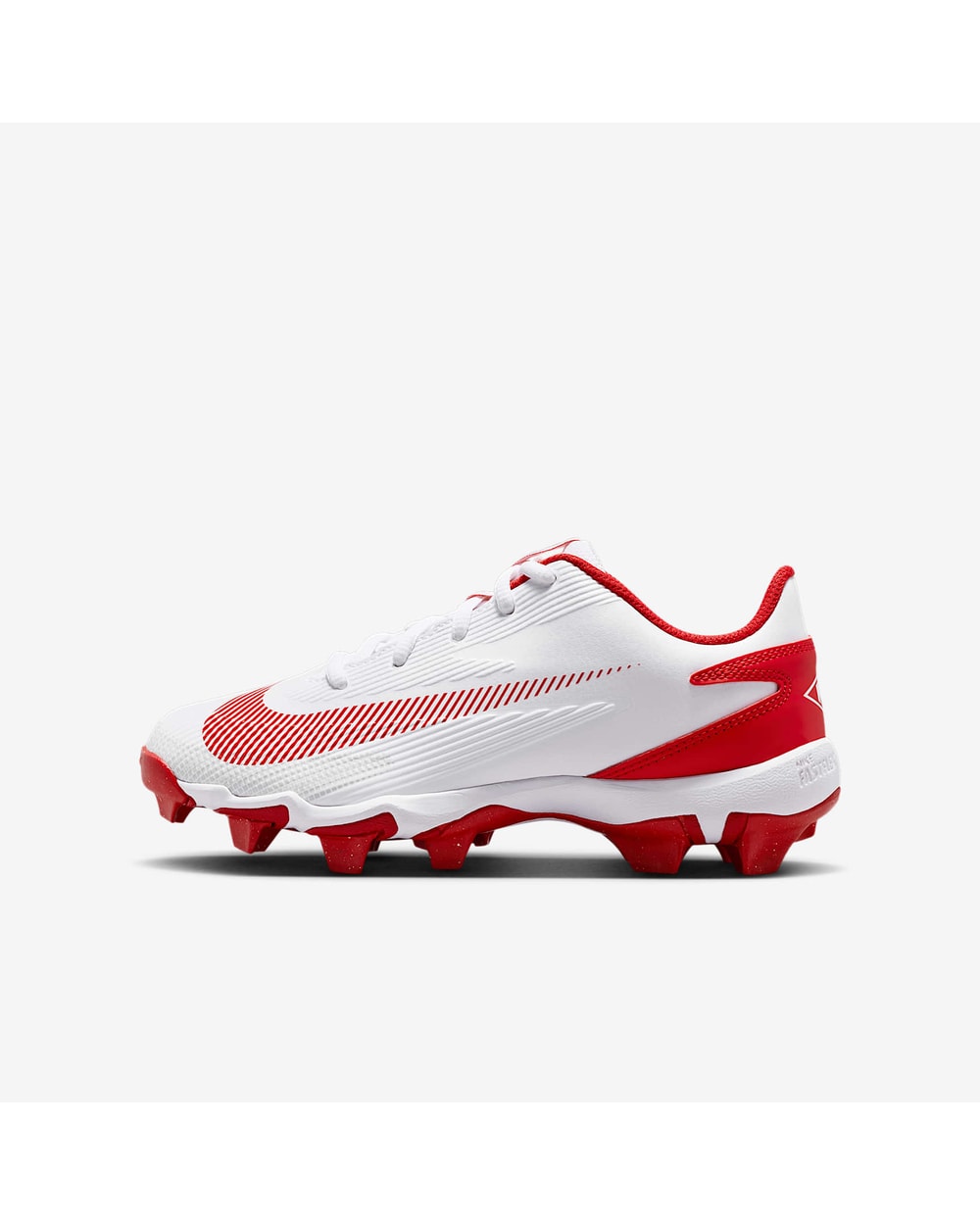 Nike Diamond Clutch Big Kids' - White/Gym Red - side profile