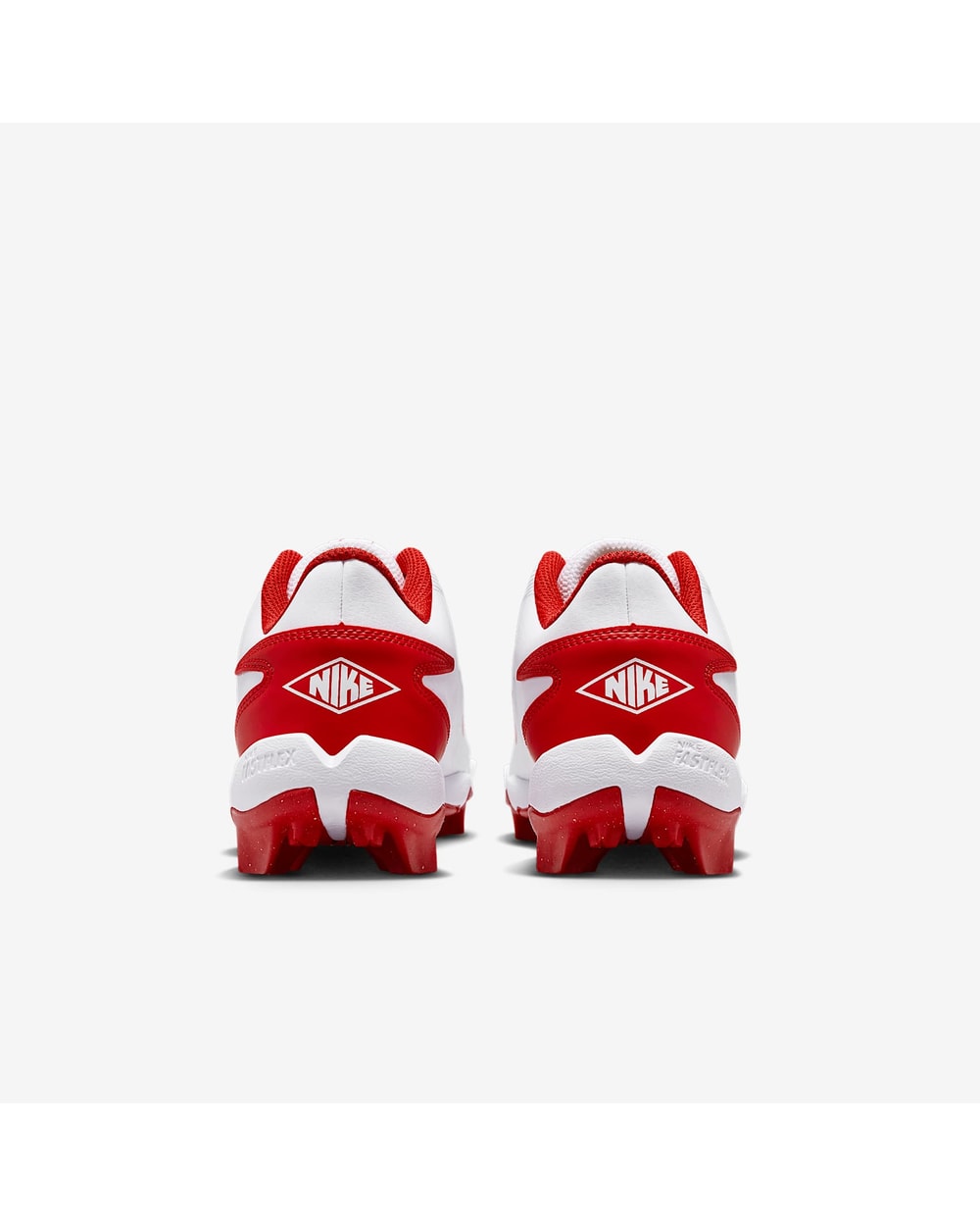 Nike Diamond Clutch Big Kids' - White/Gym Red - rear