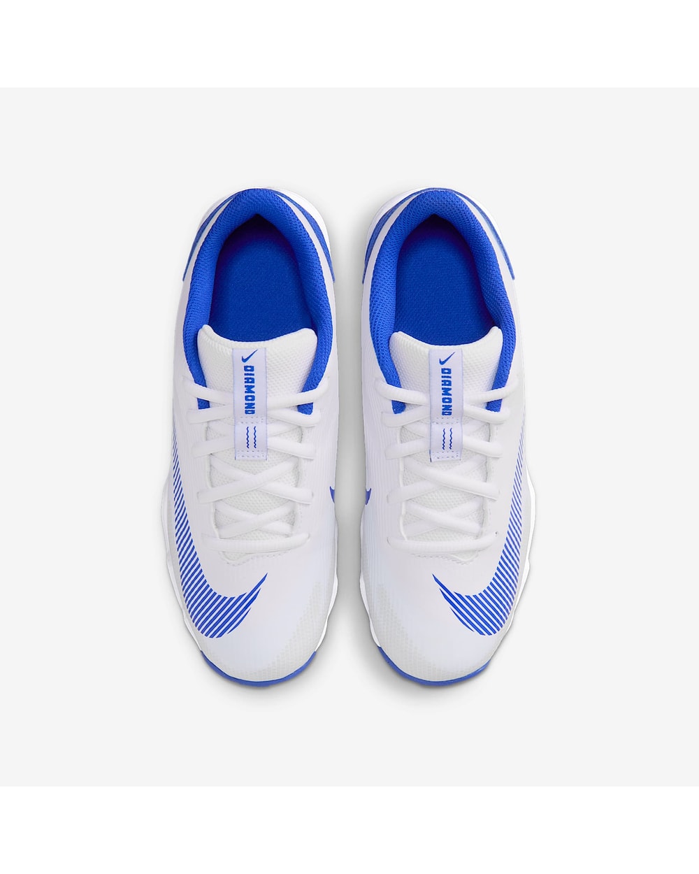 Nike Diamond Clutch Big Kids' - White/Royal - top-down