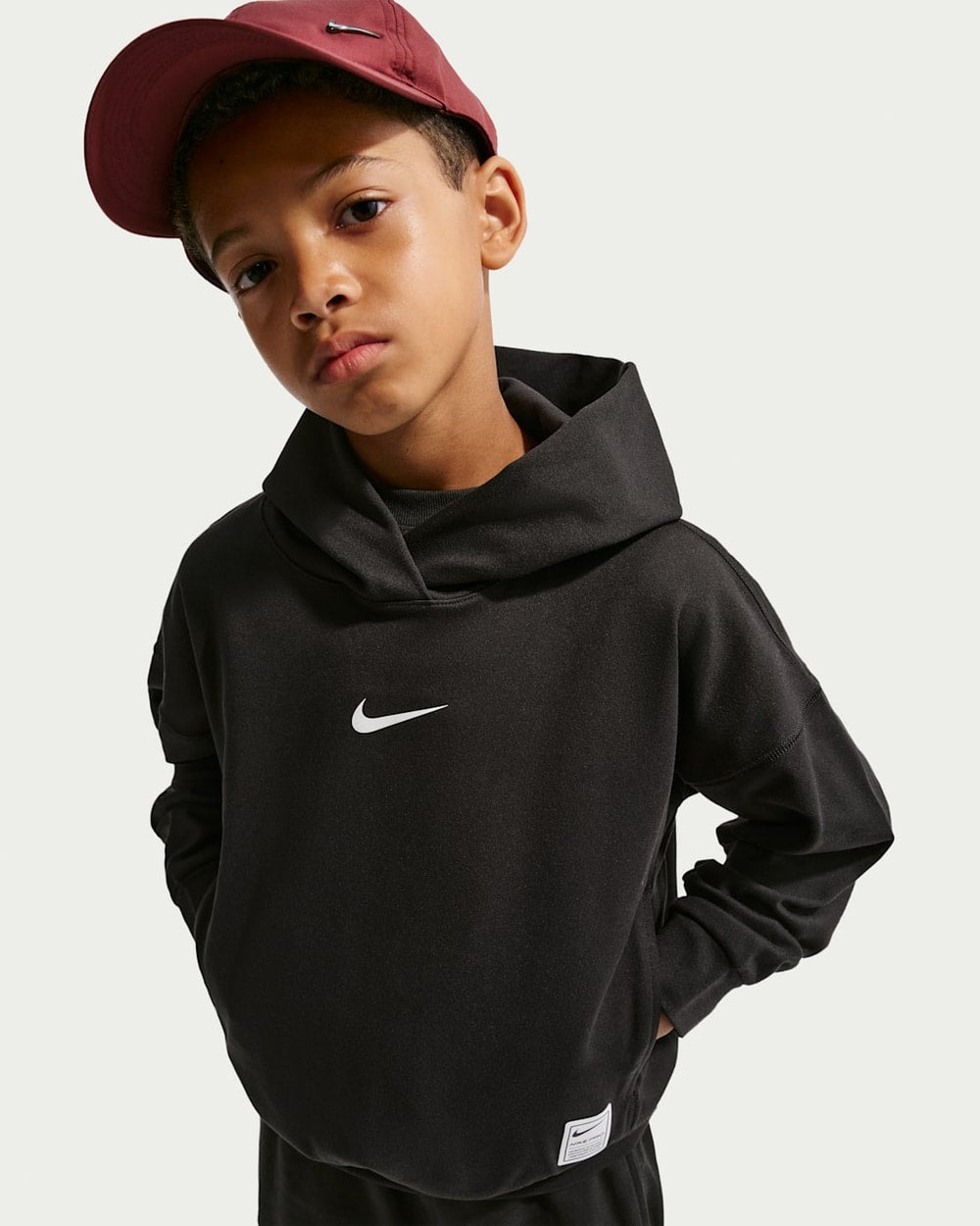 Nike Big Kids' Pro Dri-FIT Fleece Pullover Hoodie