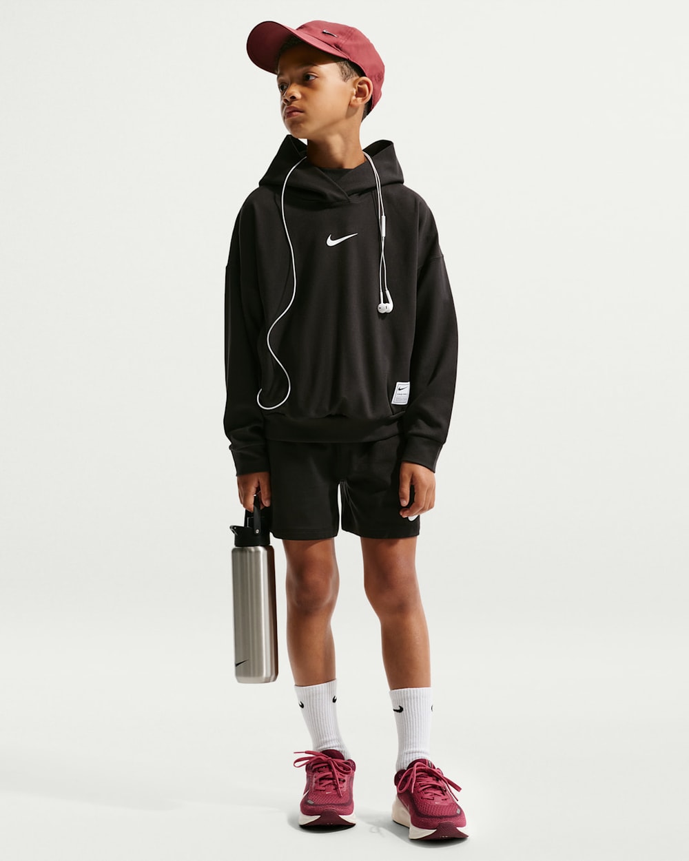 Nike Big Kids' Pro Dri-FIT Fleece Pullover Hoodie