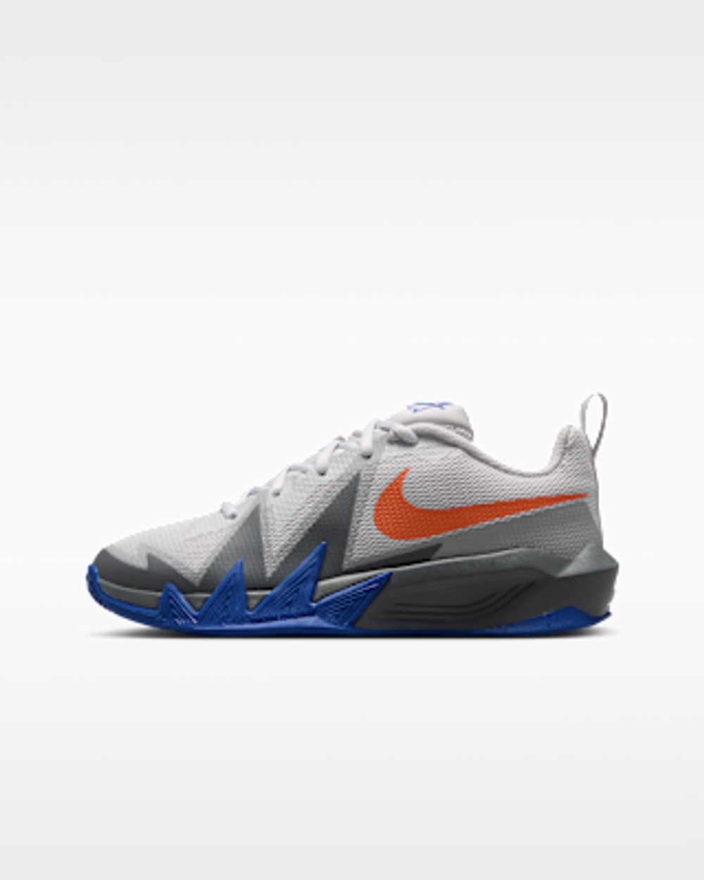 Nike Big Kids' S.T. Dynamite Basketball Shoes - Vast Grey/Light Smoke Grey/Smoke Grey/Safety Orange