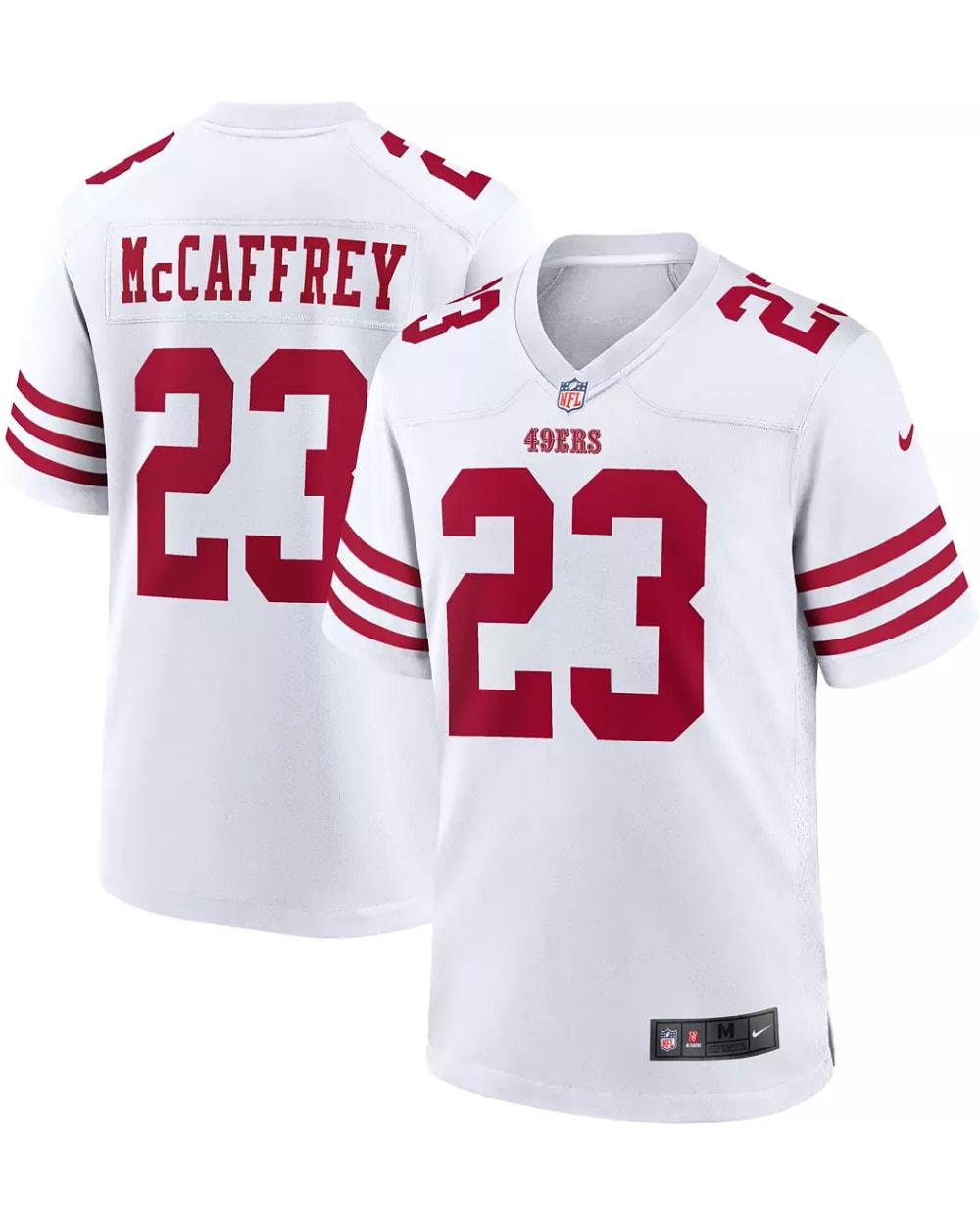Nike Christian McCaffrey San Francisco 49ers Away Game Player Jersey