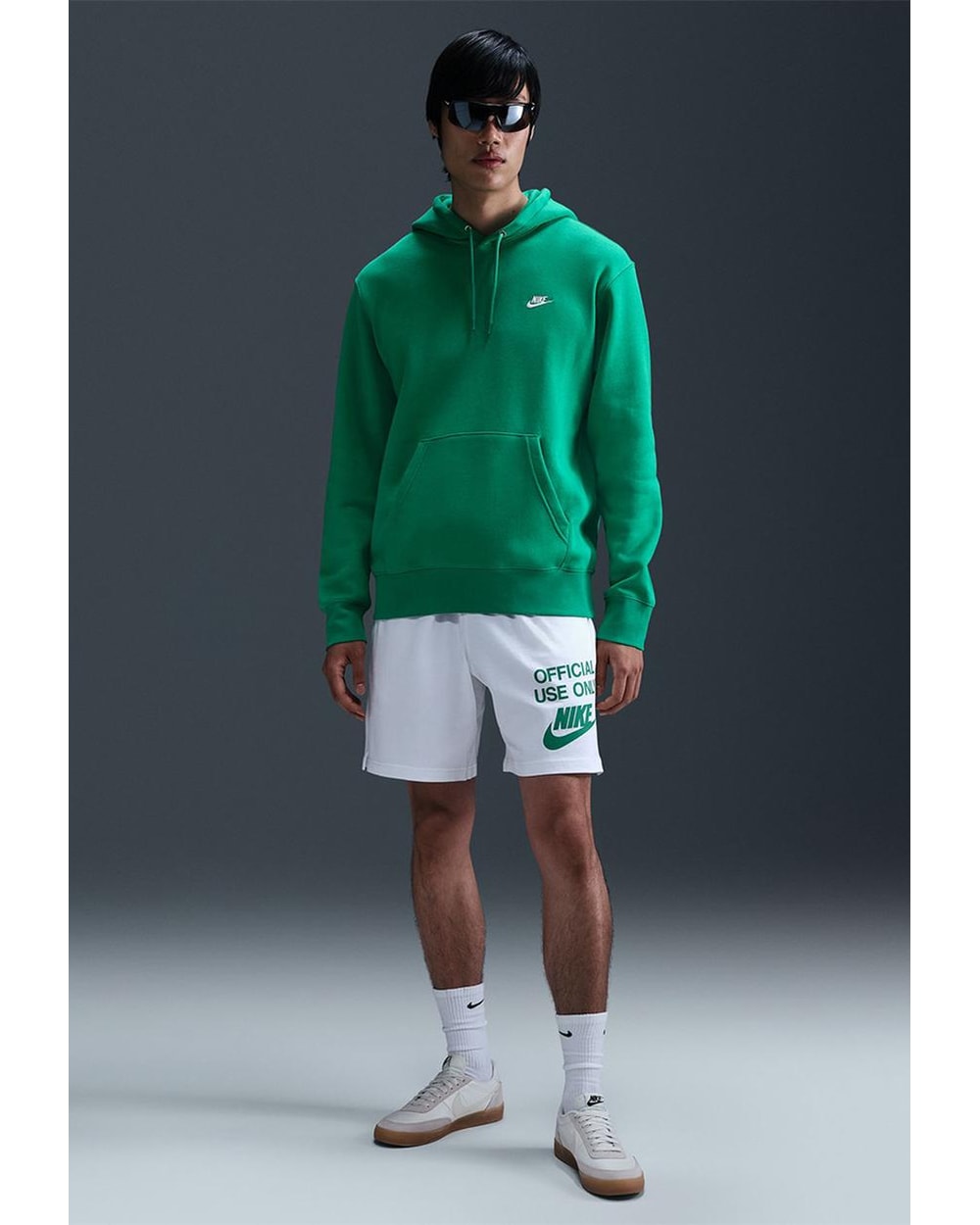 Nike Club BB Pullover Hoodie Stadium Green - front