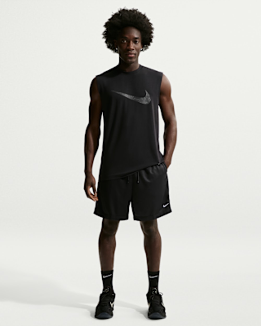 Nike DNA Academy Dri-FIT 8 Inch Basketball Shorts - Black, back