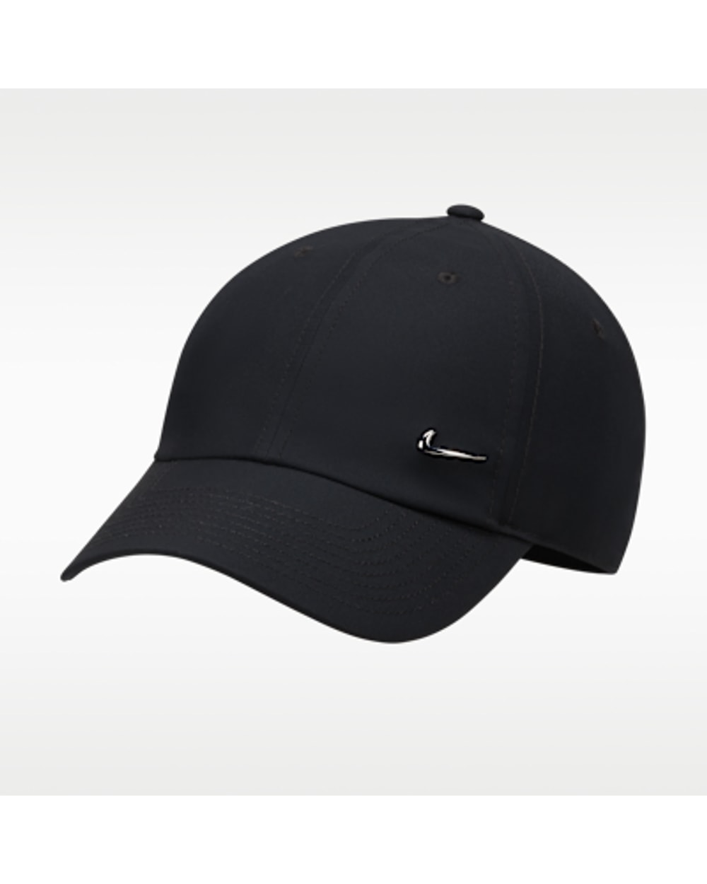 Nike Dri-FIT Club Unstructured Metal Swoosh Cap - Black, front