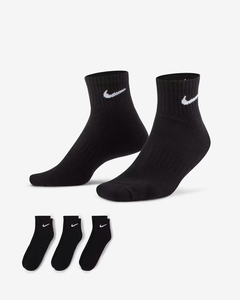 Nike Everyday Cushioned Training Ankle Socks - 3 Pack