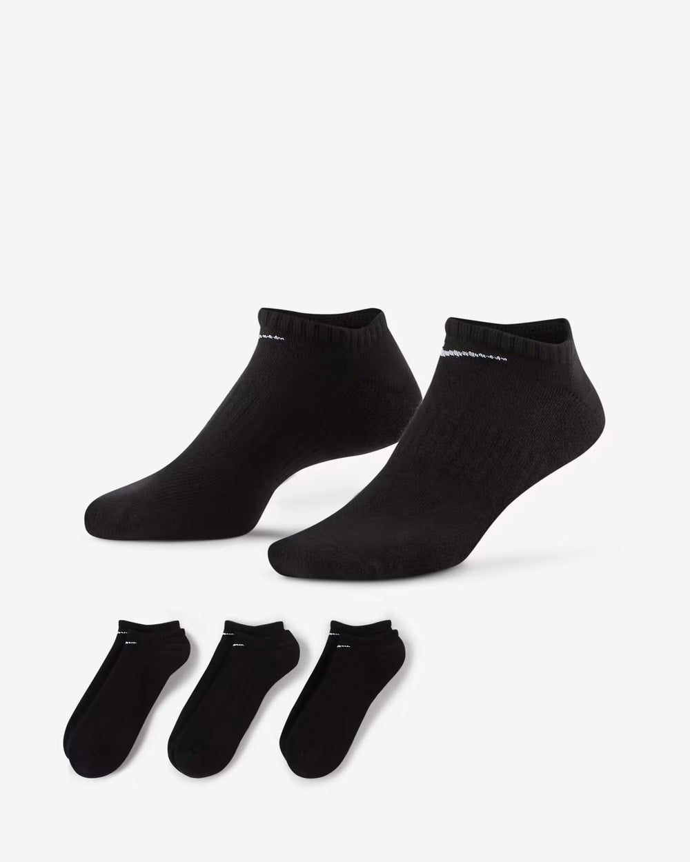 Nike Everyday Cushioned Training No-Show Socks - 3 Pack
