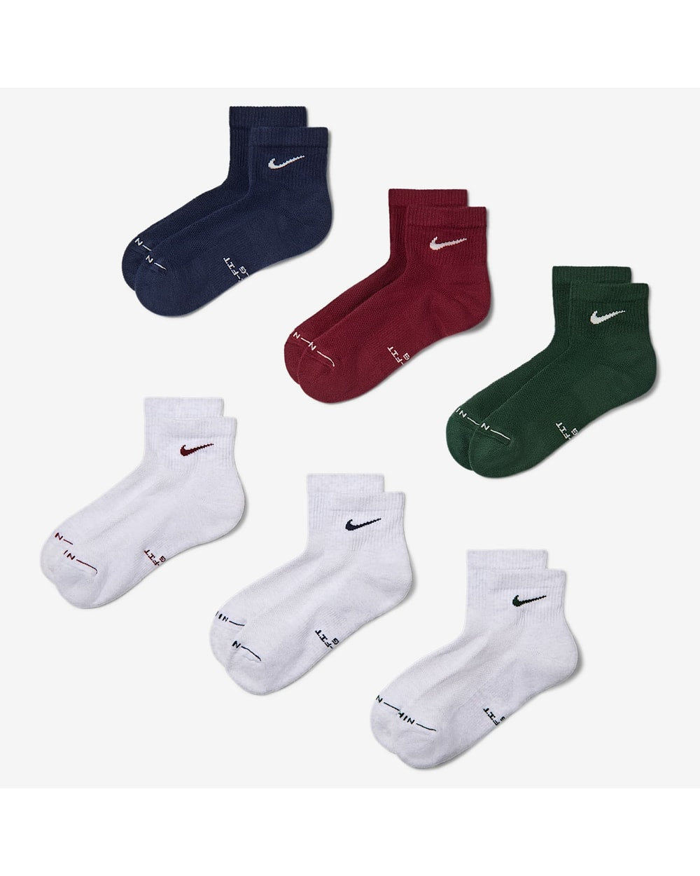 Nike Everyday Elevated Ankle Socks (6 Pairs) - MULTI, pack view