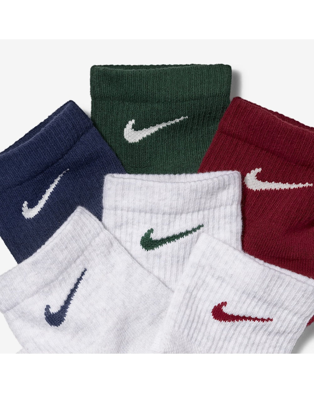 Nike Everyday Elevated Ankle Socks (6 Pairs) - MULTI, detail view