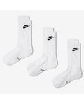 Nike Everyday Elevated Crew Socks (3 Pairs) - WHITE, pack view