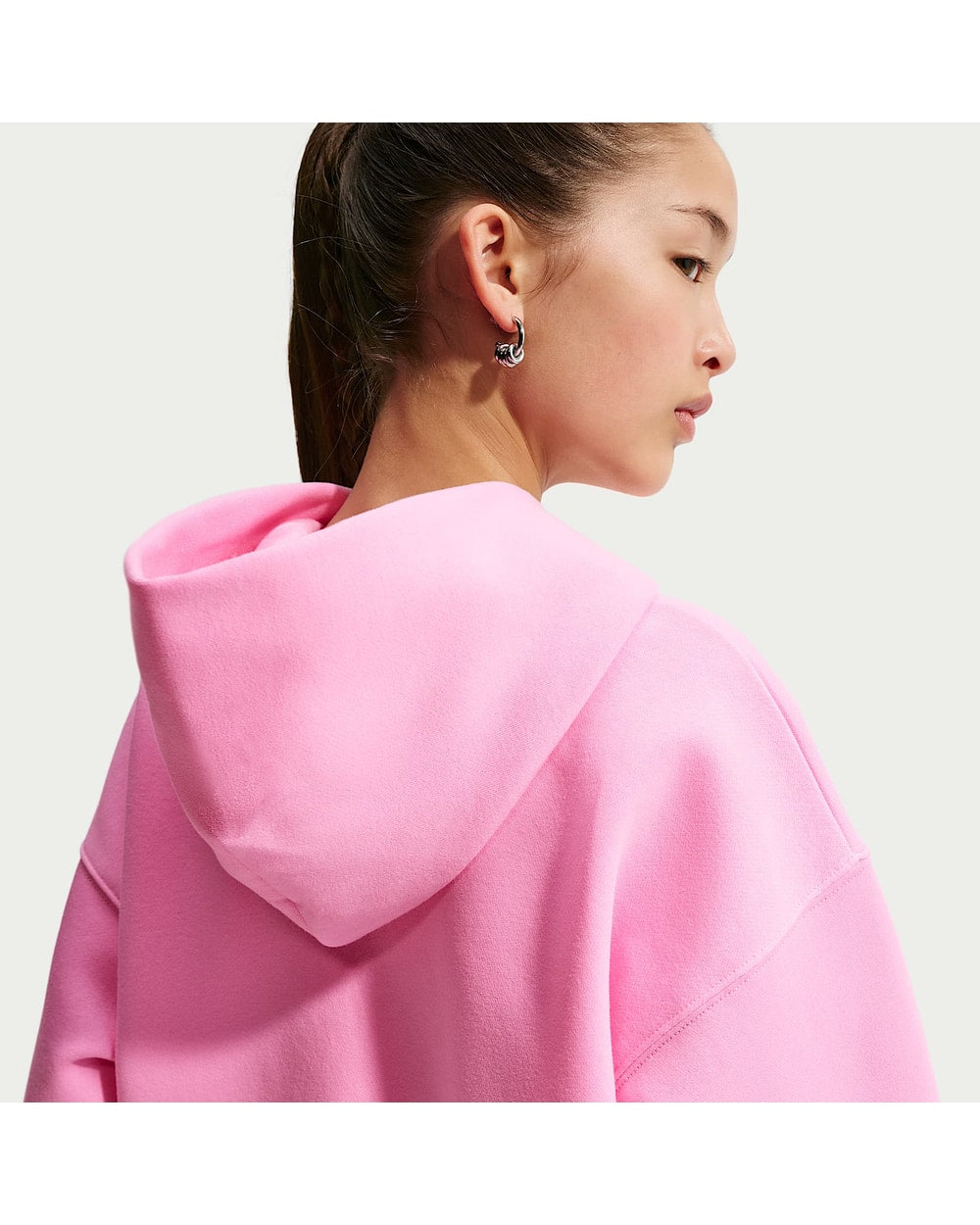 Nike Girl's Youth Sportswear Studio Fleece Oversized Pullover Hoodie