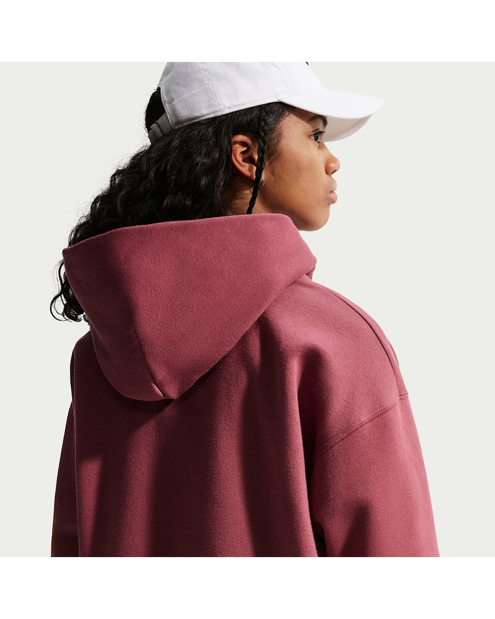 Nike Girl's Youth Sportswear Studio Fleece Oversized Pullover Hoodie