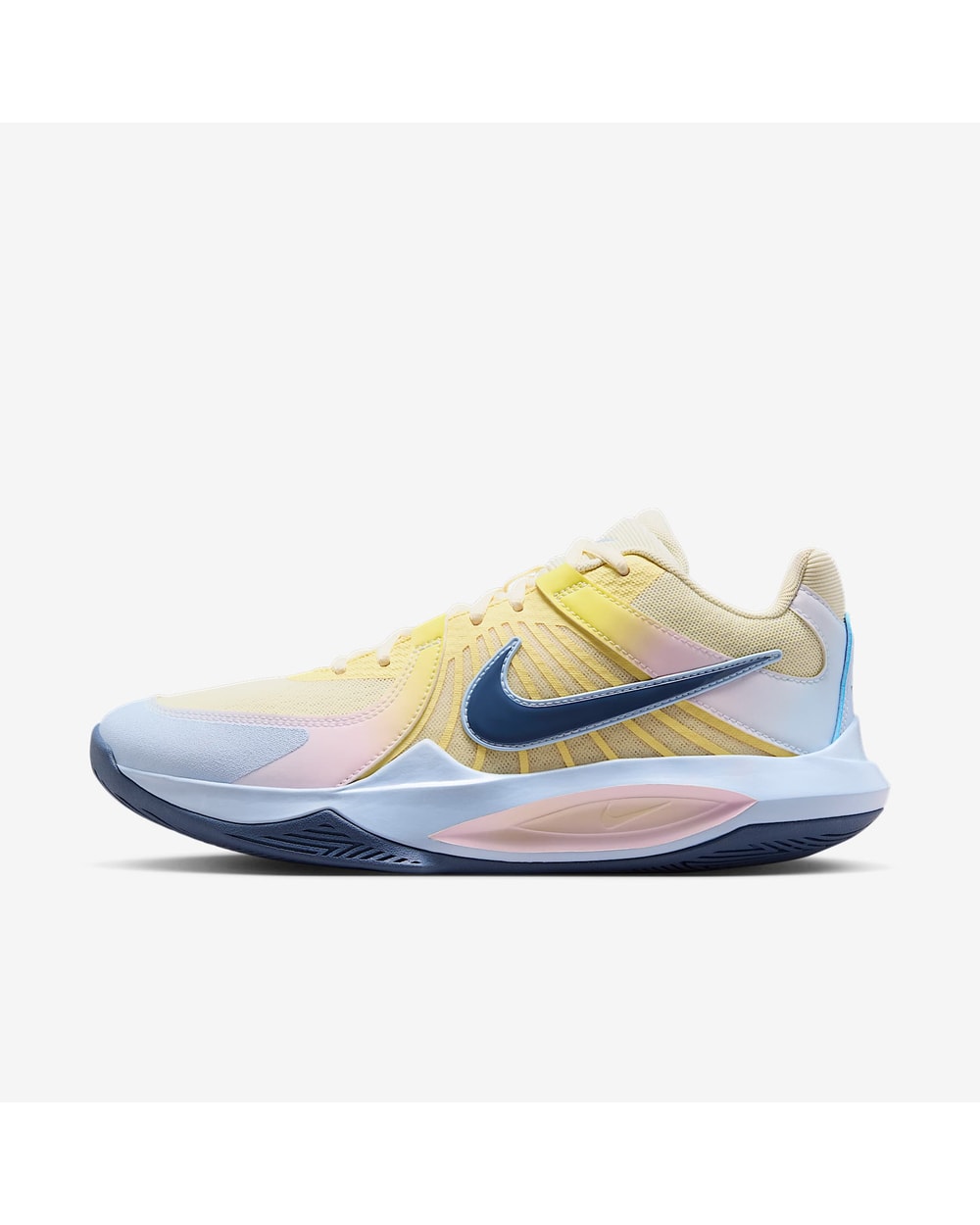 Nike Hyperspeed Court 2 SE Volleyball Shoes - Coconut Milk/Hydrogen Blue/Diffused Blue, side view