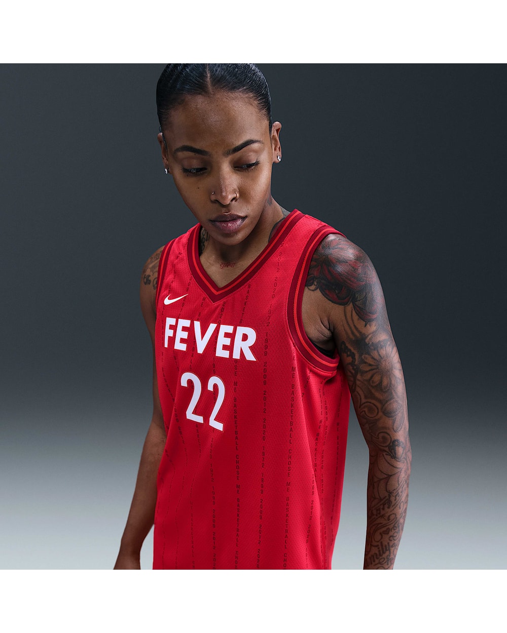 Caitlin Clark Indiana Fever Nike Dri-FIT WNBA Victory Jersey - University Red - front